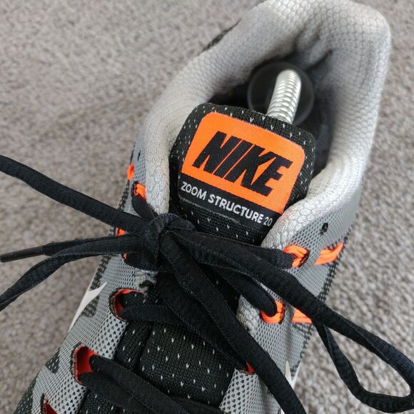 Nike Air Zoom Structure 20 Mens Size 13 Running Shoes Black Gray Sneakers - Picture 4 of 10